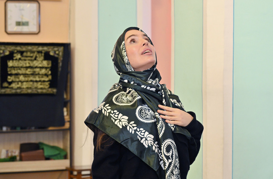 Лейла Алиева посетила в Губе мечеть «Сакины ханым»-ФОТО 