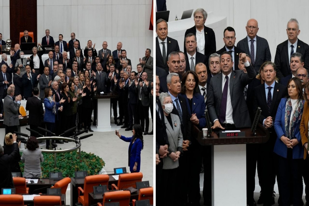 Депутаты от РНП провели акцию протеста в турецком парламенте - ВИДЕО 