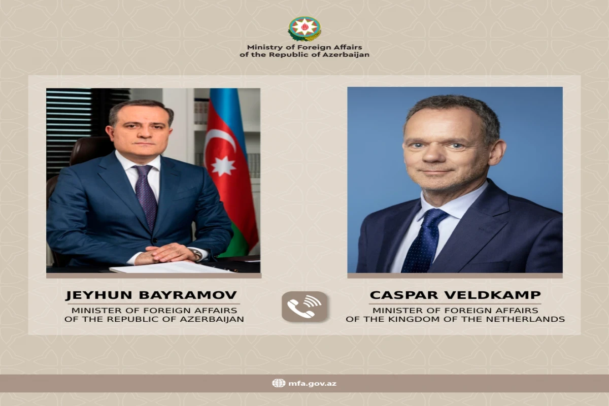 Джейхун Байрамов проинформировал нидерландского коллегу о процессе нормализации между Азербайджаном и Арменией