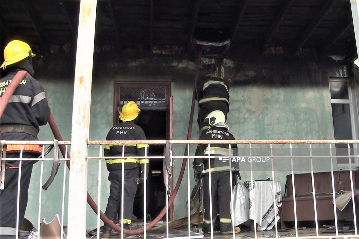 В Загатале произошел пожар в доме, погибла 53-летняя женщина -ФОТО 