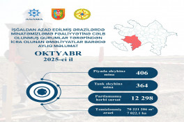На освобождённых территориях Азербайджана обнаружено ещё 770 мин и 12 298 НРБ