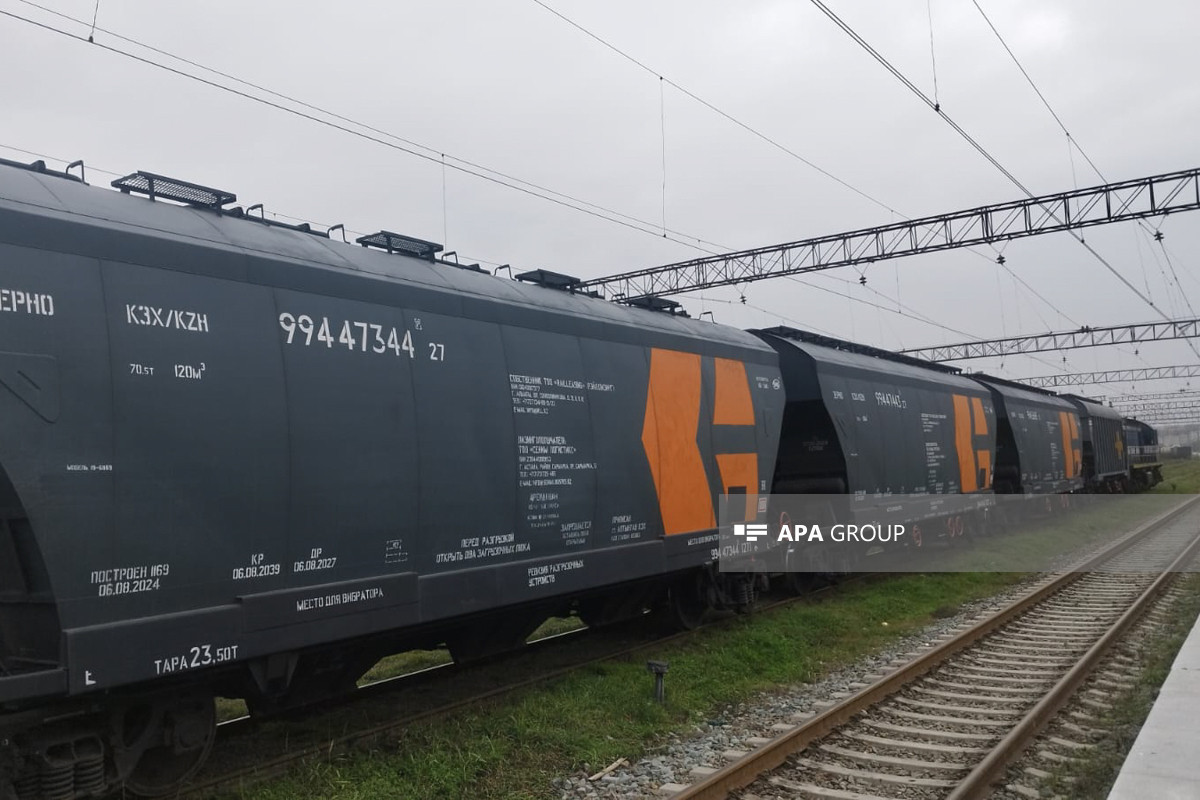 Состав с казахстанским зерном отправлен из Азербайджана в Армению - ОБНОВЛЕНО-1-ФОТО 