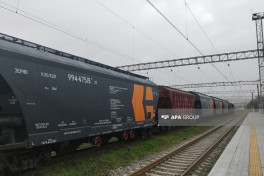 Состав с казахстанским зерном отправлен из Азербайджана в Армению - ОБНОВЛЕНО-1-ФОТО 