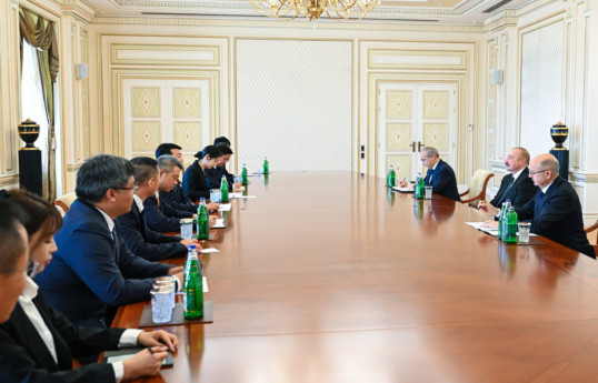 Президент Азербайджана принял делегацию компании «China Datang Corporation Ltd.»