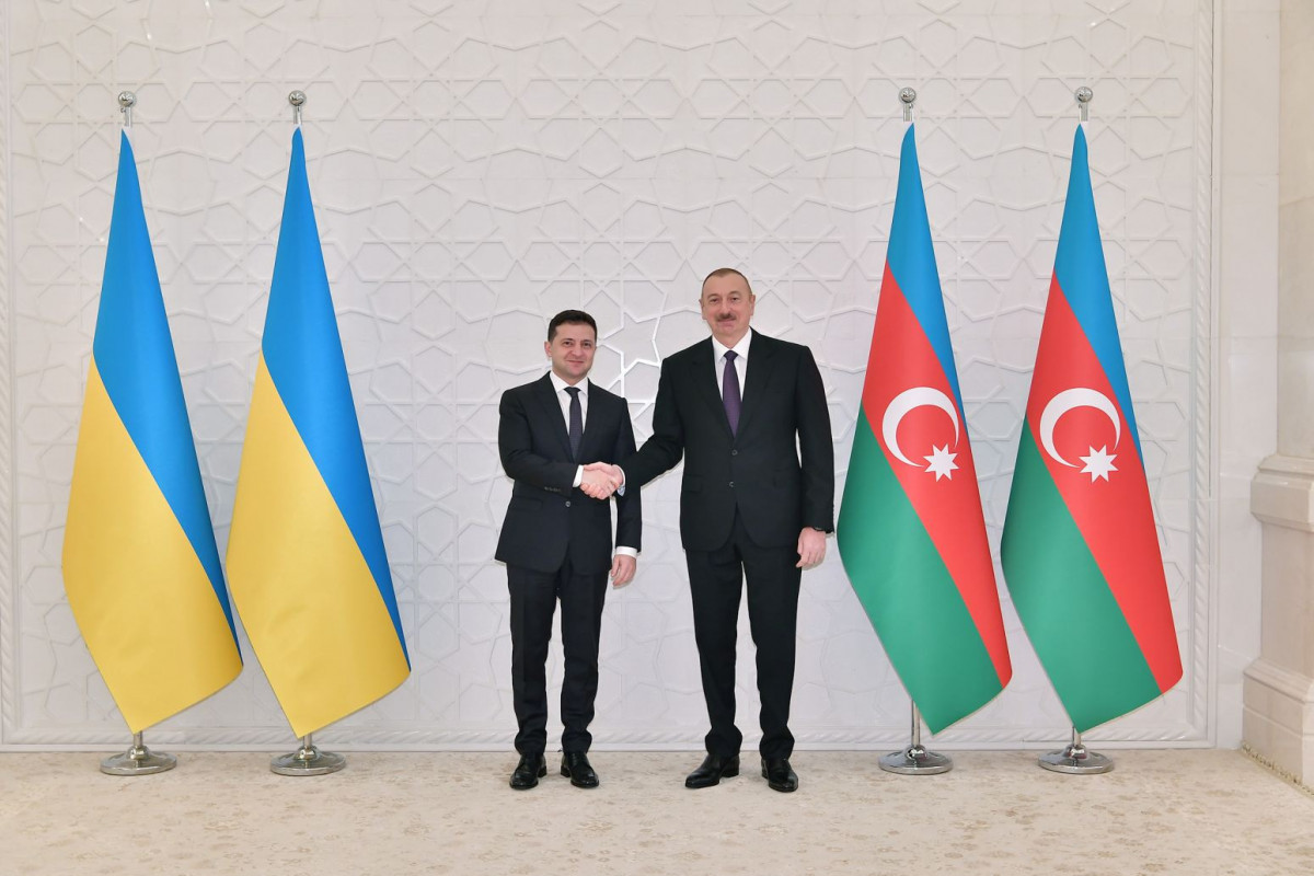 Президент Украины Владимир Зеленский, Президент Азербайджана Ильхам Алиев
