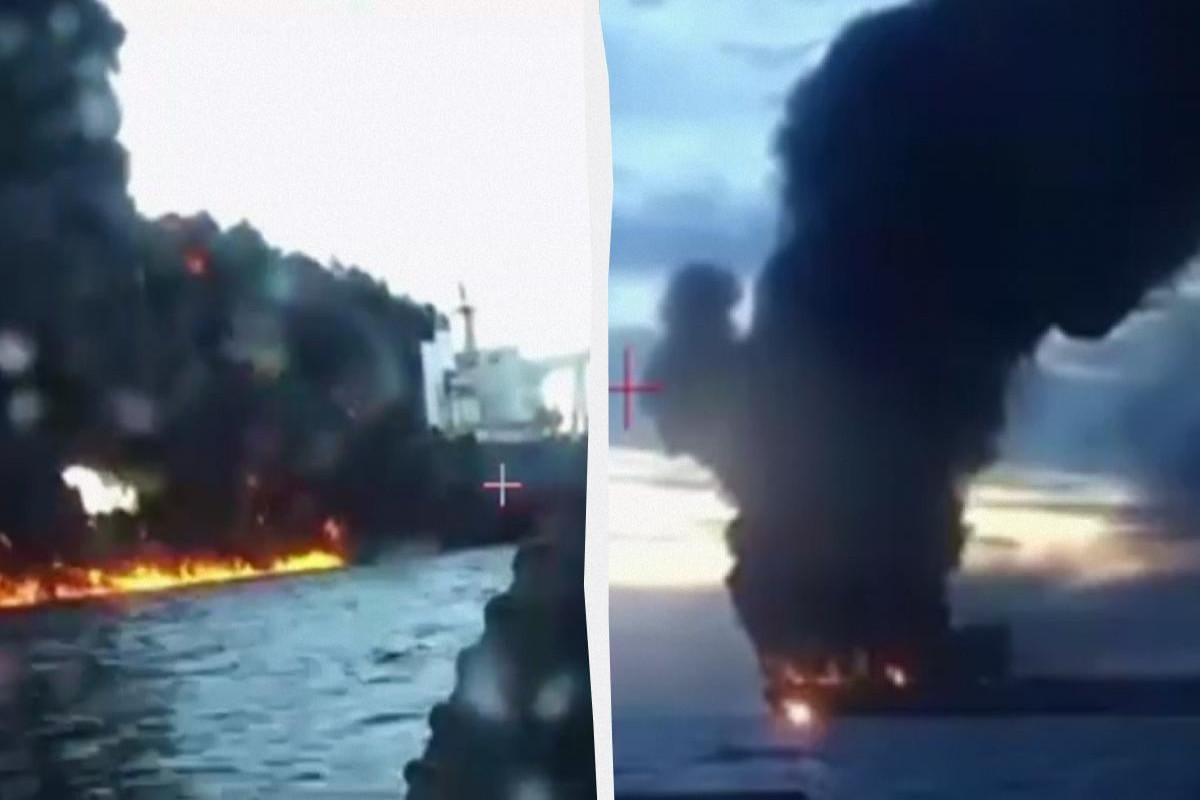 Украина заявила, что подбила два российских танкера в турецких водах Чёрного моря-ВИДЕО 