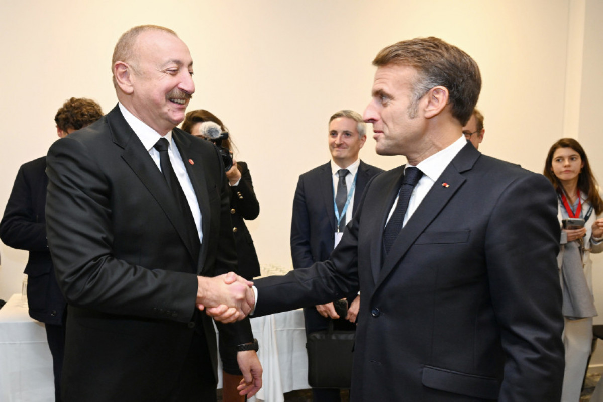 Президент Азербайджана встретился в Копенгагене с Эммануэлем Макроном