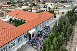 Школа, реконструированная Фондом Гейдара Алиева, сдана в эксплуатацию