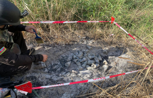 В Сумгайыте обнаружено большое количество артиллерийских снарядов-ВИДЕО 