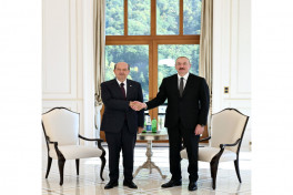 Президент Ильхам Алиев встретился в Габале с Эрсином Татаром