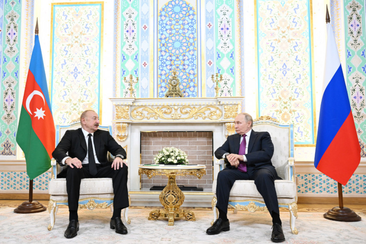 Встреча президентов Азербайджана и России