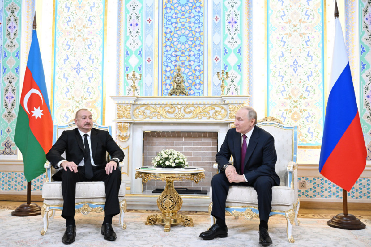 Встреча президентов Азербайджана и России