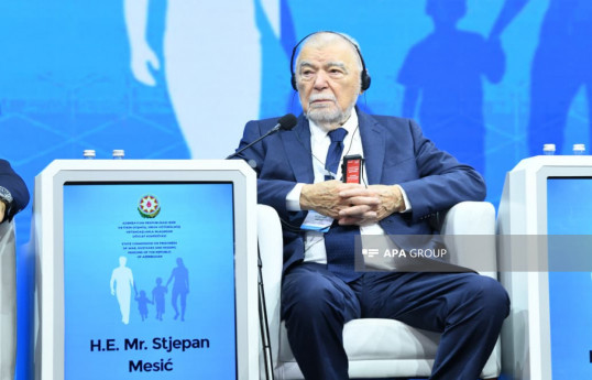 Экс-президент Хорватии: Усилия Азербайджана по вопросу пропавших без вести заслуживают одобрения