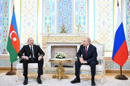 Встреча президентов Азербайджана и России