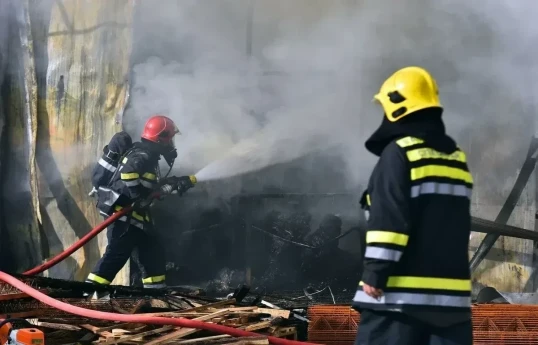 В Гяндже потушен пожар на мукомольной фабрике-ОБНОВЛЕНО 