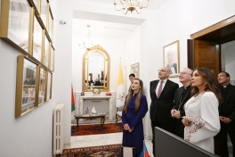 Мехрибан Алиева приняла участие в церемонии открытия административного офиса посольства Азербайджана при Святом Престоле