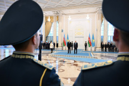 В Астане состоялась церемония официальной встречи Президента Ильхама Алиева-ОБНОВЛЕНО 