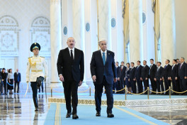 В Астане состоялась церемония официальной встречи Президента Ильхама Алиева-ОБНОВЛЕНО 