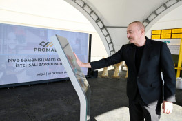 В Имишли введено в эксплуатацию предприятие по переработке ячменя