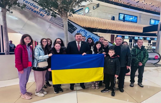 Из Украины в Азербайджан для реабилитации прибыли ещё 12 детей