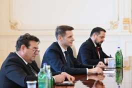 Президент Азербайджана принял председателя Сената румынского парламента