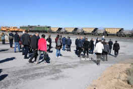 Иностранные дипломаты побывали на ж/д станции Хякяри, являющейся частью Зангезурского коридора - ФОТО 