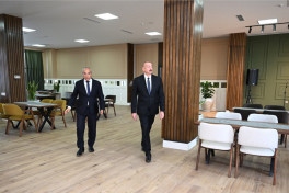 Президент Азербайджана принял участие в открытии Дома творчества имени Самеда Вургуна