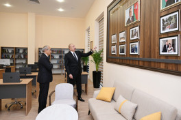 Президент Азербайджана принял участие в открытии Дома творчества имени Самеда Вургуна