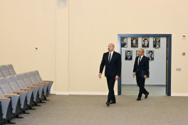 Президент Азербайджана принял участие в открытии Дома творчества имени Самеда Вургуна