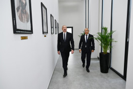 Президент Азербайджана принял участие в открытии Дома творчества имени Самеда Вургуна