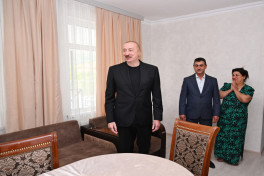 Президент Азербайджана посетил село Бадара Ходжалинского района