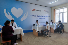 Завершилась 5-я мобильная акция по медицинскому осмотру, организованная ЗАО «AzerGold»-ФОТО 