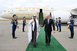 Президент ОАЭ прибыл в Физули