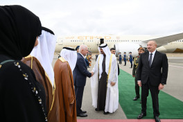 Президент ОАЭ прибыл в Физули