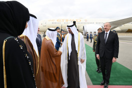 Президент ОАЭ прибыл в Физули