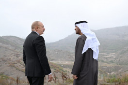 Президенты Азербайджана и ОАЭ сфотографировались на фоне  села Дашалты Шушинского района