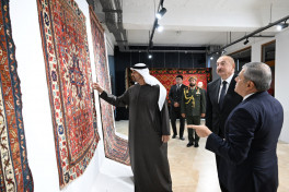 Президенты Азербайджана и ОАЭ посетили Шушинский филиал Национального музея ковра