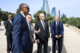 Президент Руанды посетил Аллеи шехидов и почетного захоронения-ОБНОВЛЕНО 