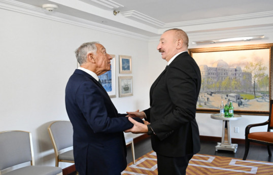 Президент Азербайджана встретился в Нью-Йорке с Президентом Португалии