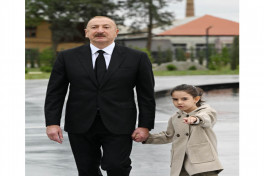Хикмет Гаджиев поделился  публикацией о фотографии Президента с маленькой Нилай