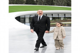 Хикмет Гаджиев поделился  публикацией о фотографии Президента с маленькой Нилай