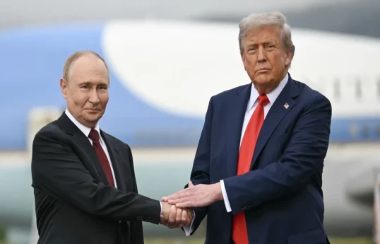 президент России Владимир Путин, президент США Дональд Трамп