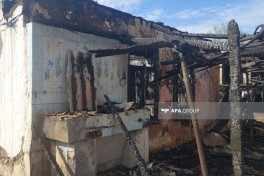 В Масаллы сгорел дом, погибли дед и внук - ОБНОВЛЕНО-ФОТО 