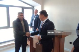 В город Кяльбаджар прибыла очередная группа переселенцев, им вручены ключи от квартир-ФОТО-ОБНОВЛЕНО-1-ВИДЕО 