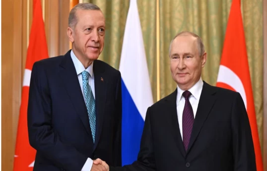 Президент Турции Реджеп Тайип Эрдоган, президент России Владимир Путин