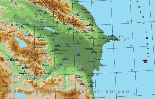 В Каспийском море произошло землетрясение