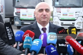 Гуманитарный конвой, отправленный из Азербайджана, пересёк границу и направился в Иран-ФОТО -ВИДЕО -ОБНОВЛЕНО 