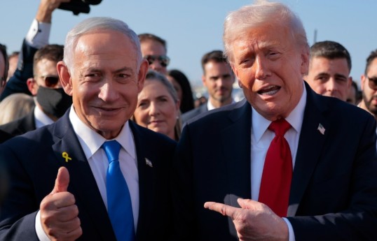 Премьер-министр Израиля Биньямин Нетаньяху, президент США Дональд Трамп