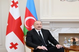Состоялась встреча один на один Президента Ильхама Алиева с Премьер-министром Грузии Ираклием Кобахидзе