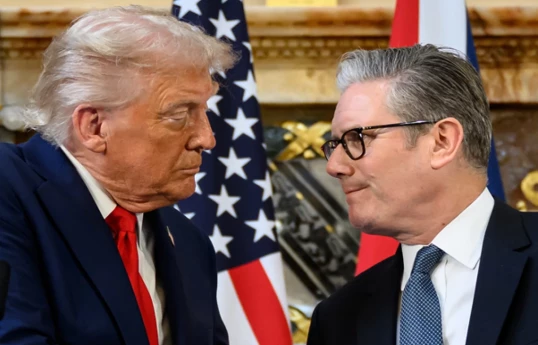 Премьер-министр Великобритании Кир Стармер, президент США Дональд Трамп